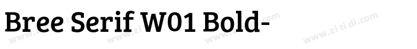 Bree Serif W01 Bold字体转换